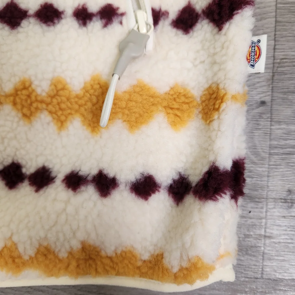 Dickies Falkville‎ Jacket Size 2XL Aztec Print Faux Sherpa Full Zip Chest Pocket